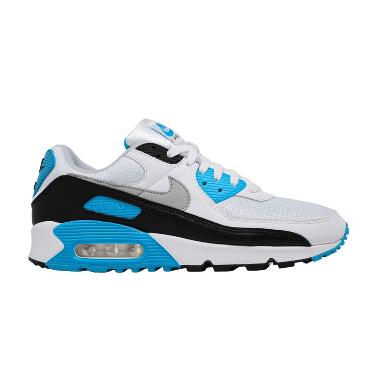 Nike Air Max 90 Retro 'Laser Blue' 2020 — White/Black/Grey Fog/Laser Blue