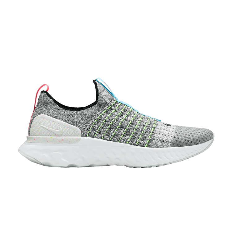 Nike React Phantom Run Flyknit 2 'Crater' — White/Flash Crimson/Baltic Blue/Black