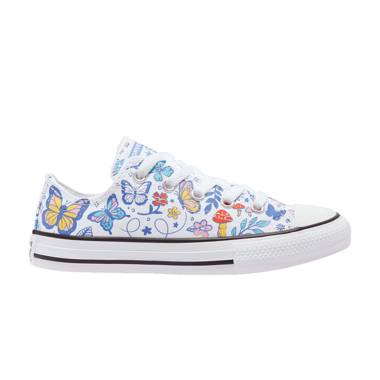 Converse Chuck Taylor All Star Low GS 'Butterfly' — White/Black/White