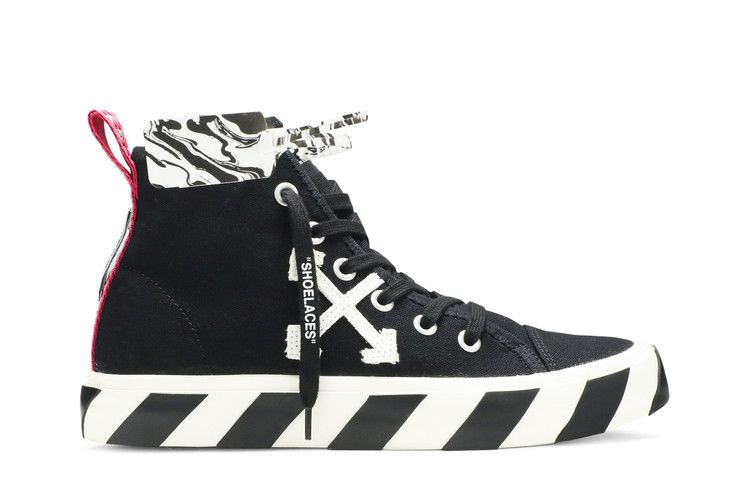 Off-White Vulc Sneaker Mid 'Black White' — Black/White/Pink