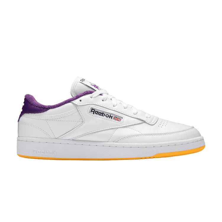 Eric Emanuel x Reebok Club C 85 'Regal Purple' — White/Regal Purple/Retro Yellow