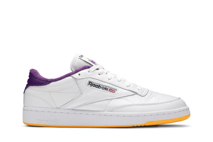 Eric Emanuel x Reebok Club C 85 'Regal Purple' — White/Regal Purple/Retro Yellow