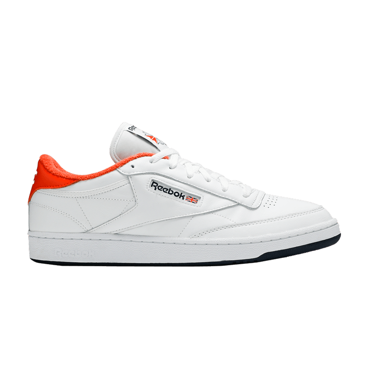 Eric Emanuel x Reebok Club C 85 'Energy Orange' — White/Energy Orange/Collegiate Navy