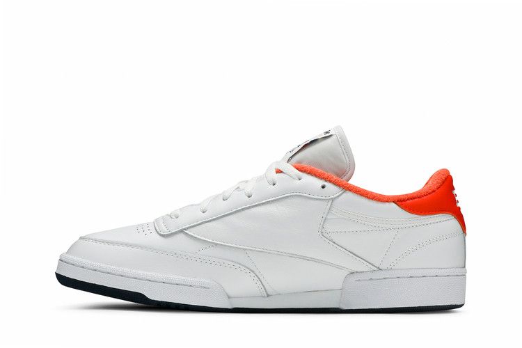 Eric Emanuel x Reebok Club C 85 'Energy Orange' — White/Energy Orange/Collegiate Navy