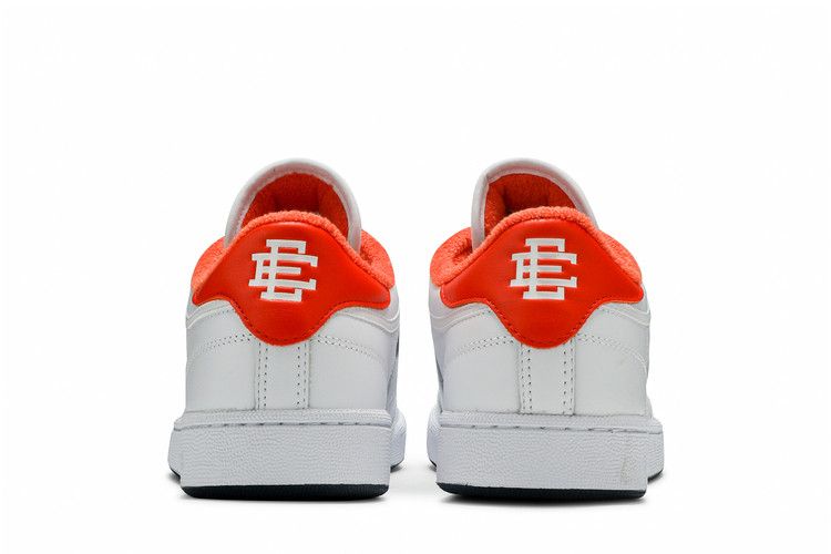 Eric Emanuel x Reebok Club C 85 'Energy Orange' — White/Energy Orange/Collegiate Navy