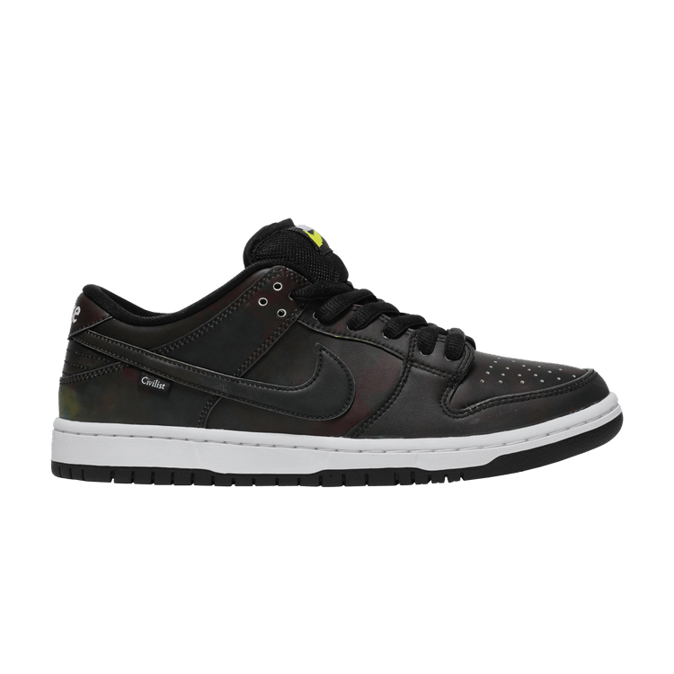 Civilist x Nike Dunk Low Pro SB QS 'Thermography' — Black/Black/Black