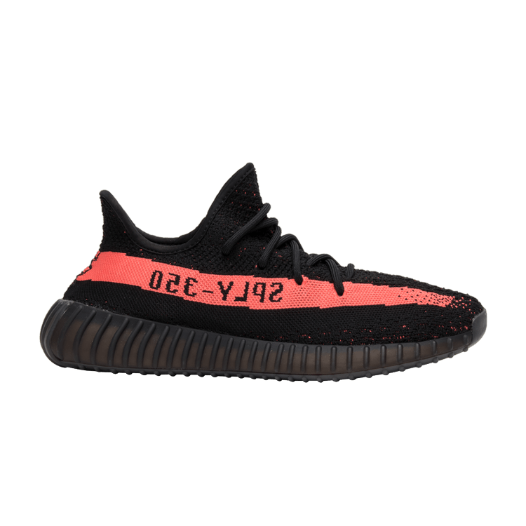 adidas Yeezy Boost 350 V2 'Red' — Core Black/Red/Core Black