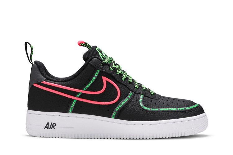 Nike Air Force 1 '07 Premium 'Worldwide Pack - Black Green Strike' — Black/Flash Crimson/Green Strike/Black (2)