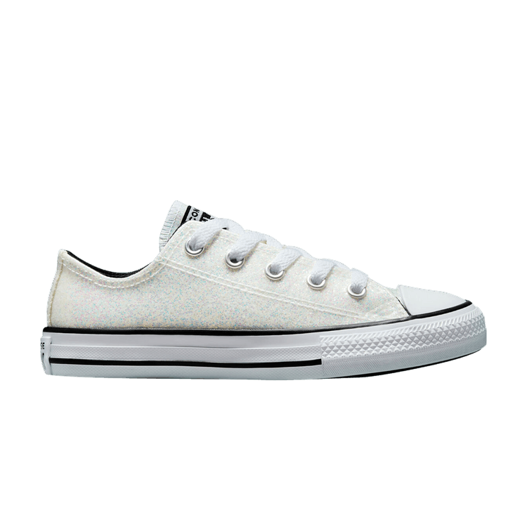 Converse Chuck Taylor All Star Low GS 'Winter Glitter' — Silver/Black/White