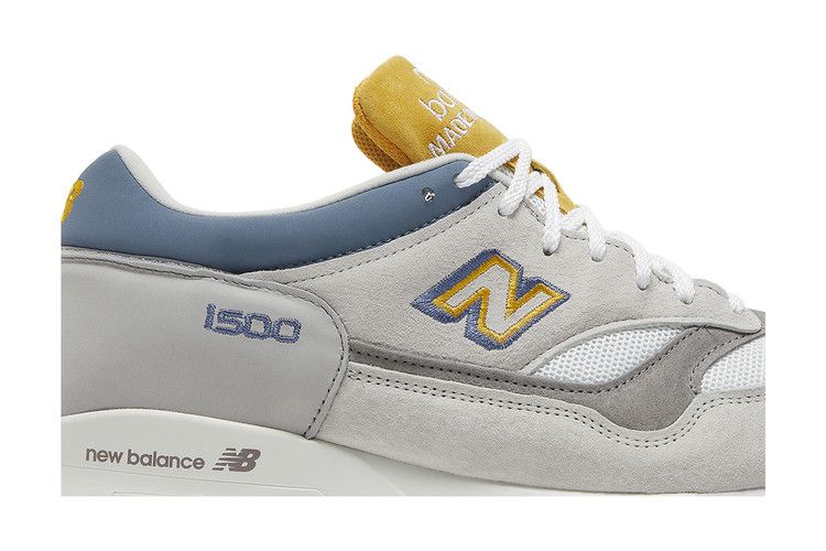 END. x New Balance 1500 Made In England 'Grey Heron' — Grey/Light Grey/Yellow