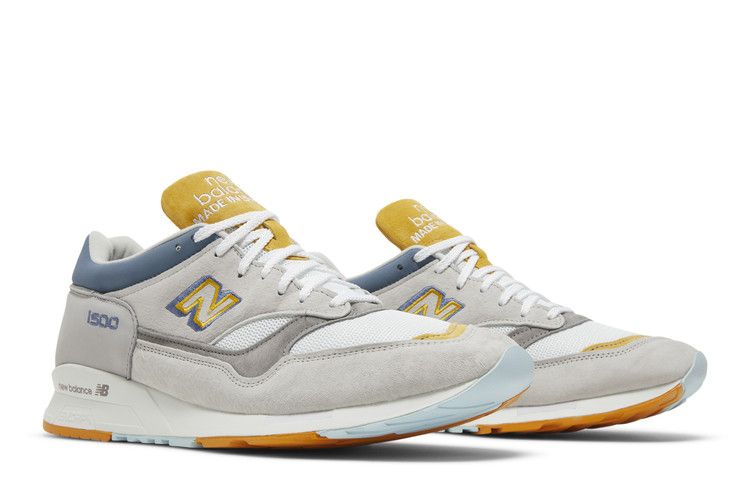 END. x New Balance 1500 Made In England 'Grey Heron' — Grey/Light Grey/Yellow