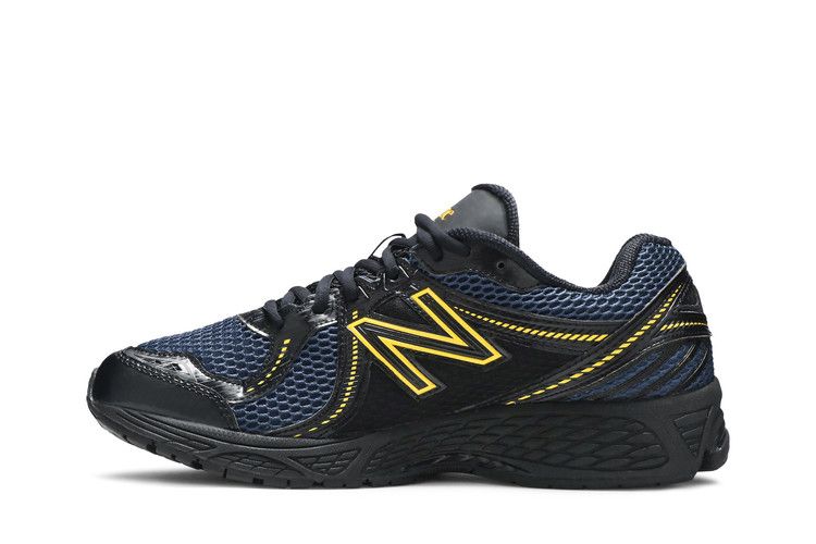 Dime x New Balance 860v2 'Navy' — Black/Navy/Yellow