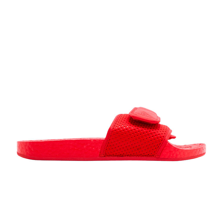 Pharrell x adidas Boost Slides 'Active Red' — Active Red/Active Red/Active Red