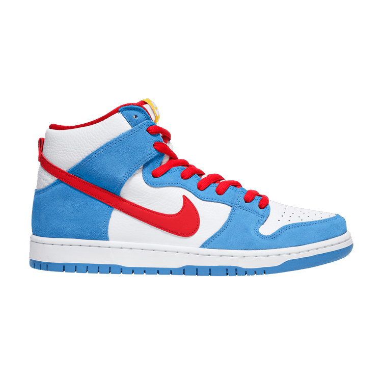 Nike Dunk High SB 'Doraemon' — Light Photo Blue/Light Photo Blue/Speed Yellow/University Red