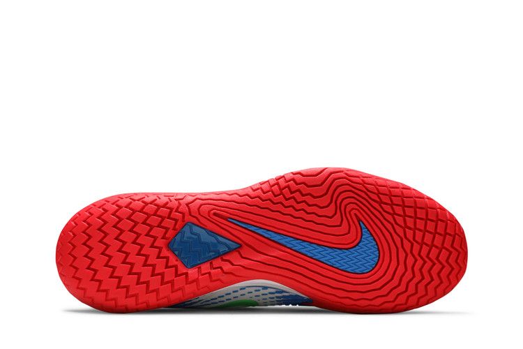 Nike Court Air Zoom Vapor Cage 4 'Rafa' — White/Electric Green/Siren Red/Photo Blue (5)