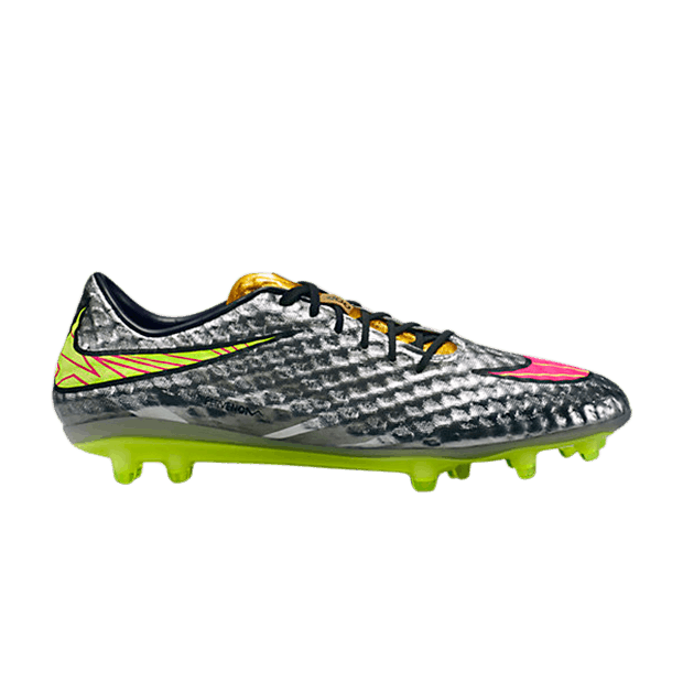 Nike Hypervenom Phantom Premium FG — Chrome/Metallic Gold Coin/Hyper Pink