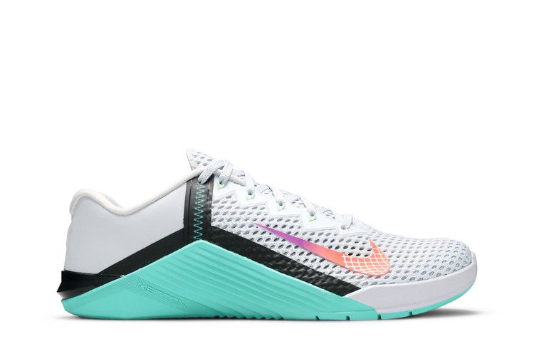 Nike Metcon 6 'Football Grey Jade' — Football Grey/Hyper Jade/Black/Flash Crimson