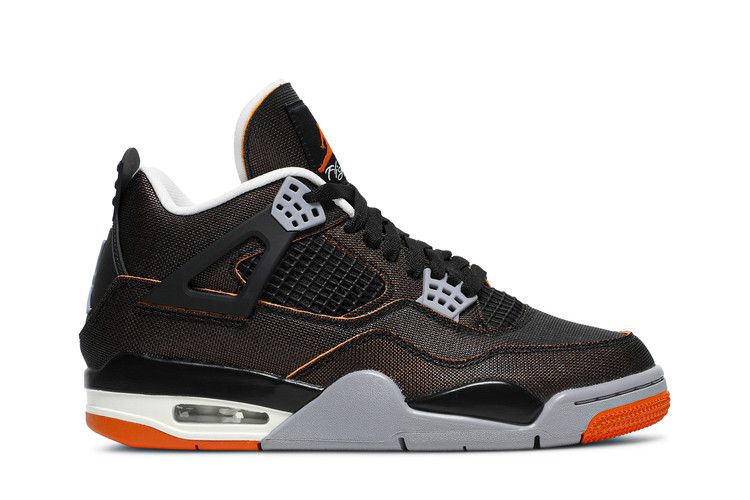 Wmns Air Jordan 4 Retro 'Starfish' — Sail/Black/Starfish/Light Smoke Grey