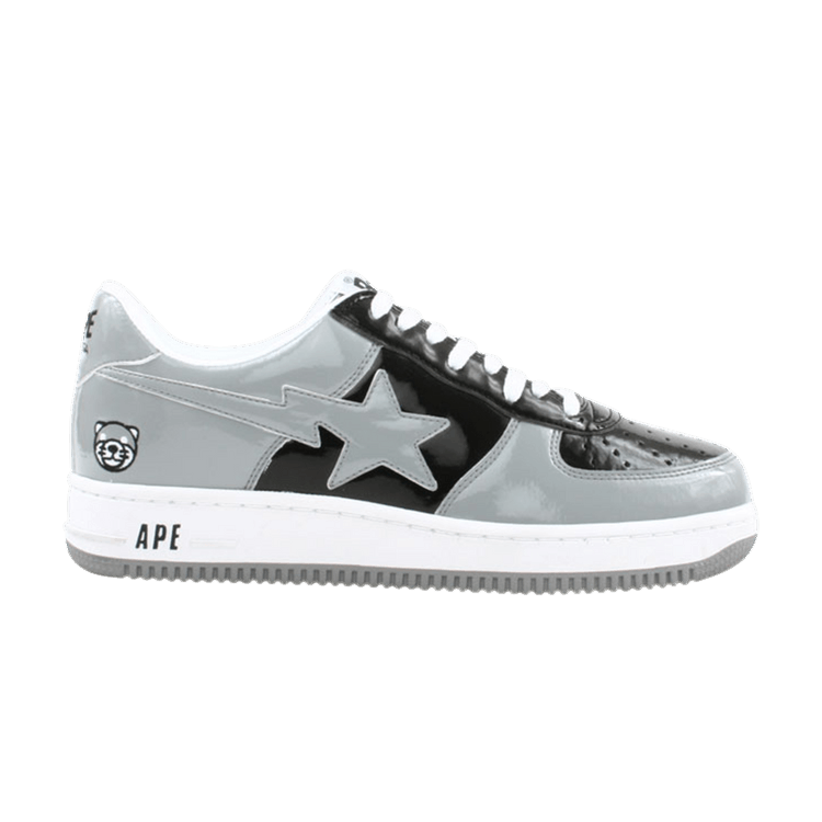 Bapesta FS-001 Low 'Grey Black' — Grey/Black/White