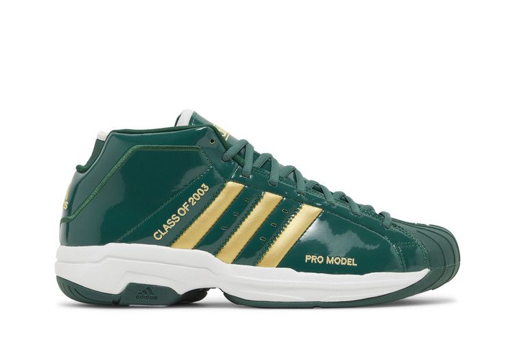 adidas Pro Model 2G 'SVSM' — Team Dark Green/Gold Metallic/Cloud White