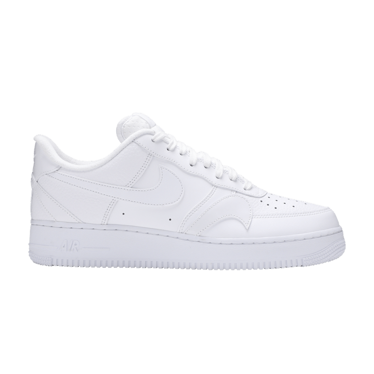 Nike Air Force 1 '07 LV8 'Misplaced Swoosh - Triple White' — White/White/White