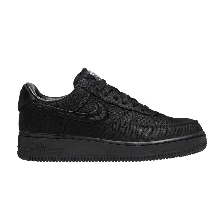 Stussy x Nike Air Force 1 Low 'Triple Black' — Black/Black/Black
