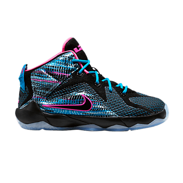Nike LeBron 12 PS — Black/Pink Pow/Blue Lagoon/Black