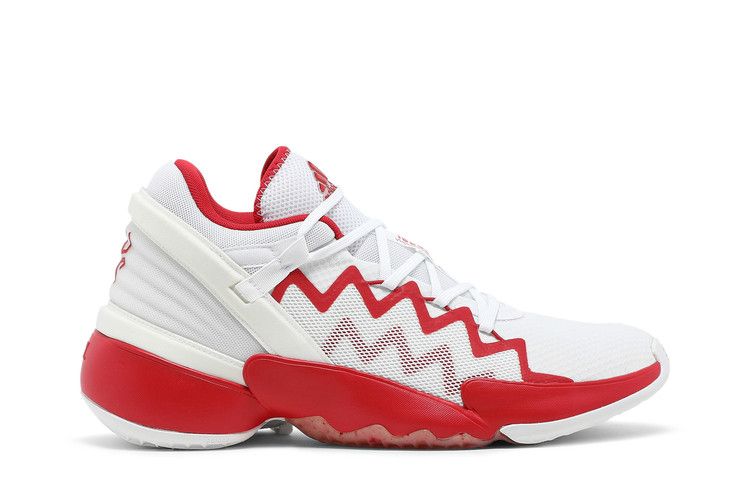 Adidas D.O.N. Issue #2 'White Scarlet' — Cloud White/Scarlet/Cloud White