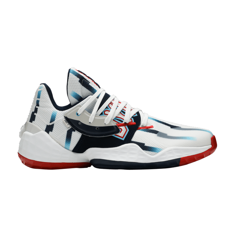 adidas Harden Vol. 4 GCA 'Dynasty Rockets' — Cloud White/Collegiate Navy/Scarlet
