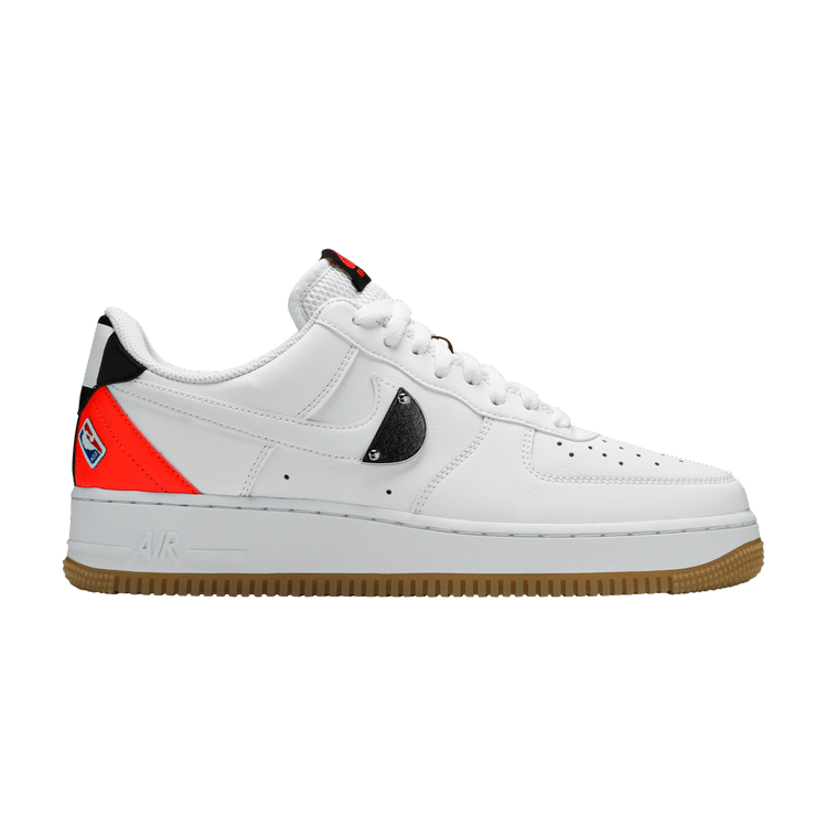NBA x Nike Air Force 1 '07 LV8 'White Bright Crimson' — White/Bright Crimson/Black/White