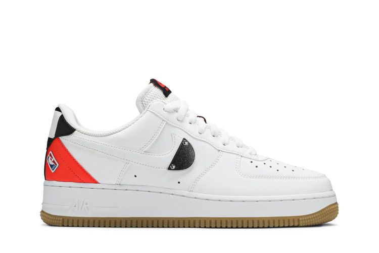 NBA x Nike Air Force 1 '07 LV8 'White Bright Crimson' — White/Bright Crimson/Black/White (2)