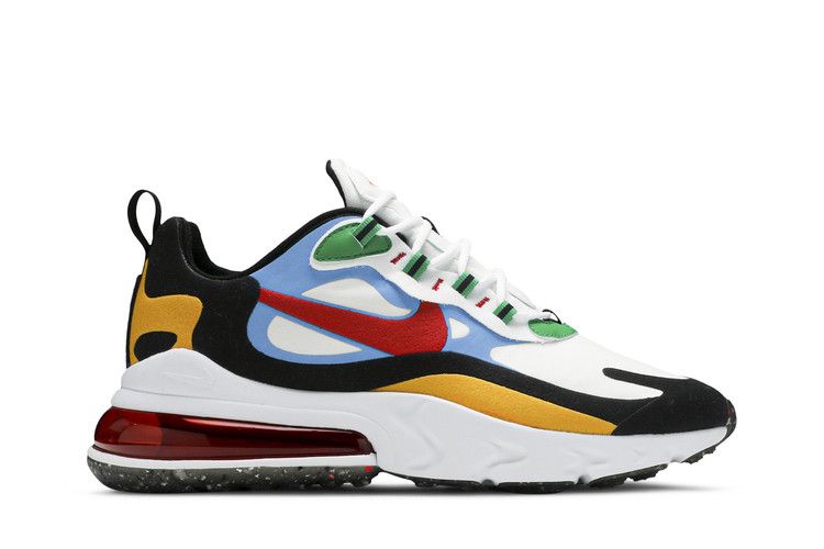 Nike Air Max 270 React 'Multi-Color' — White/White/University Gold/University Red (2)
