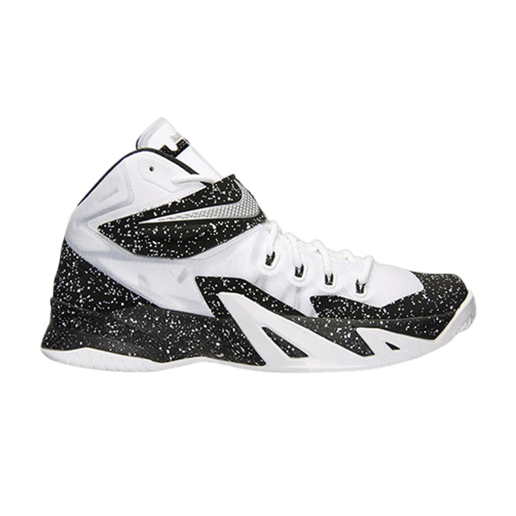 Nike LeBron Zoom Soldier 8 Premium — White/Metallic Silver-Black