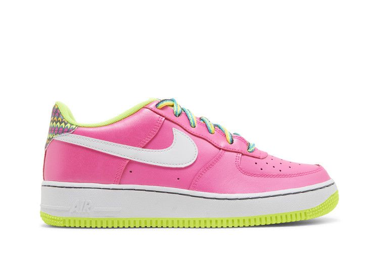 Nike Air Force 1 GS 'Pink Blast Volt' — Pink Blast/Volt/Oracle Aqua/White (2)