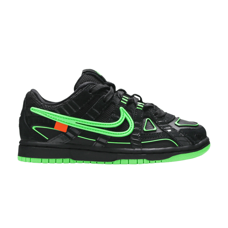Off-White x Nike Rubber Dunk PS 'Green Strike' — Black/White/Green Strike
