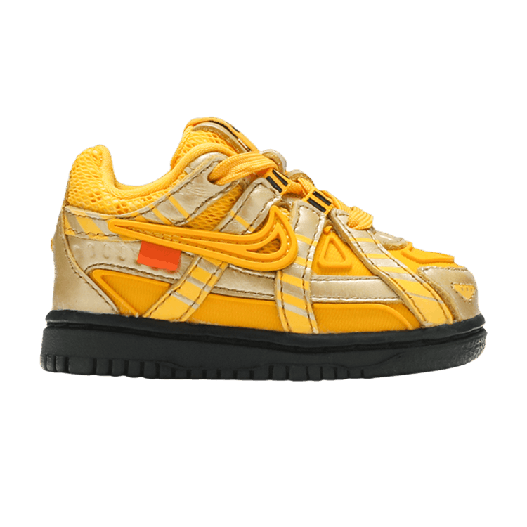 Off-White x Nike Rubber Dunk TD 'University Gold' — University Gold/University Gold/Black
