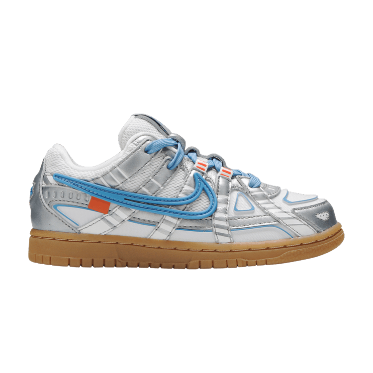 Off-White x Nike Rubber Dunk PS 'University Blue' — Grey/University Blue