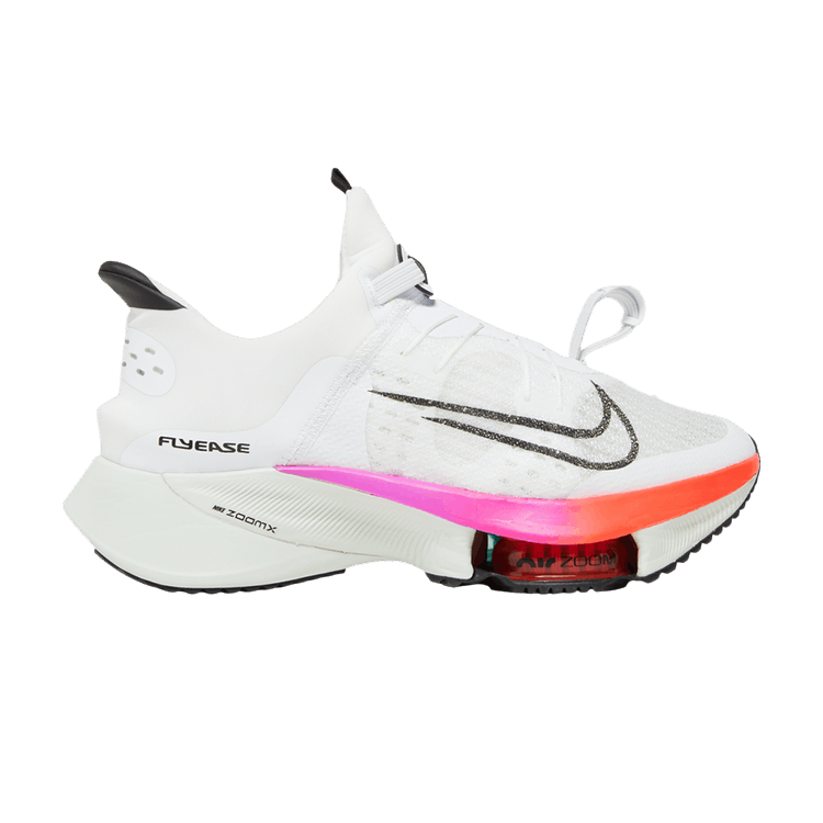 Nike Wmns Air Zoom Tempo NEXT% FlyEase 'White Multi' — White/Flash Crimson/Spruce Aura