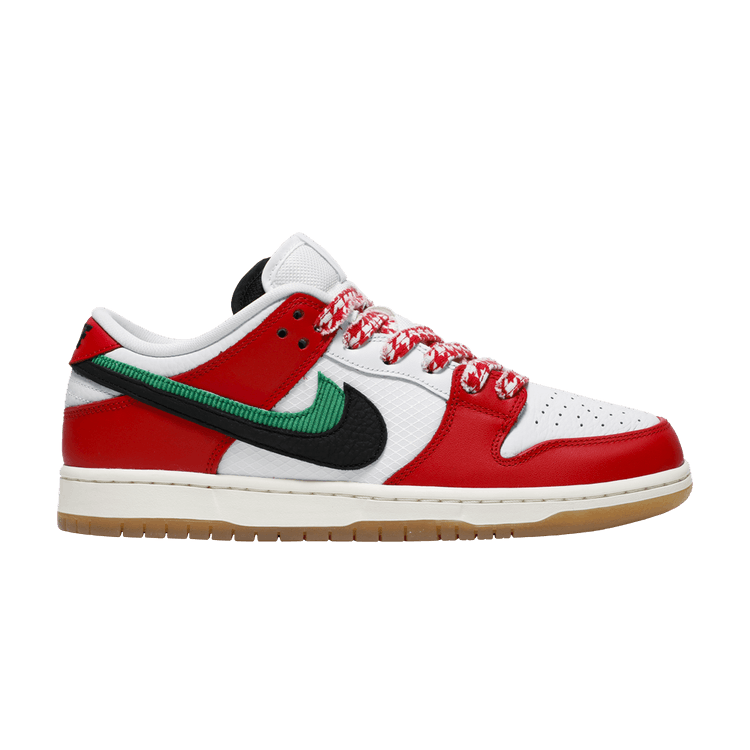 Frame Skate x Nike Dunk Low SB 'Habibi' — Chile Red/White/Lucky Green/Black