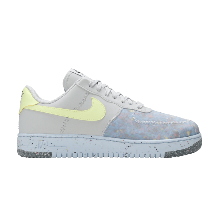 Nike Air Force 1 Low 'Crater' — Pure Platinum/Barely Volt/Summit White