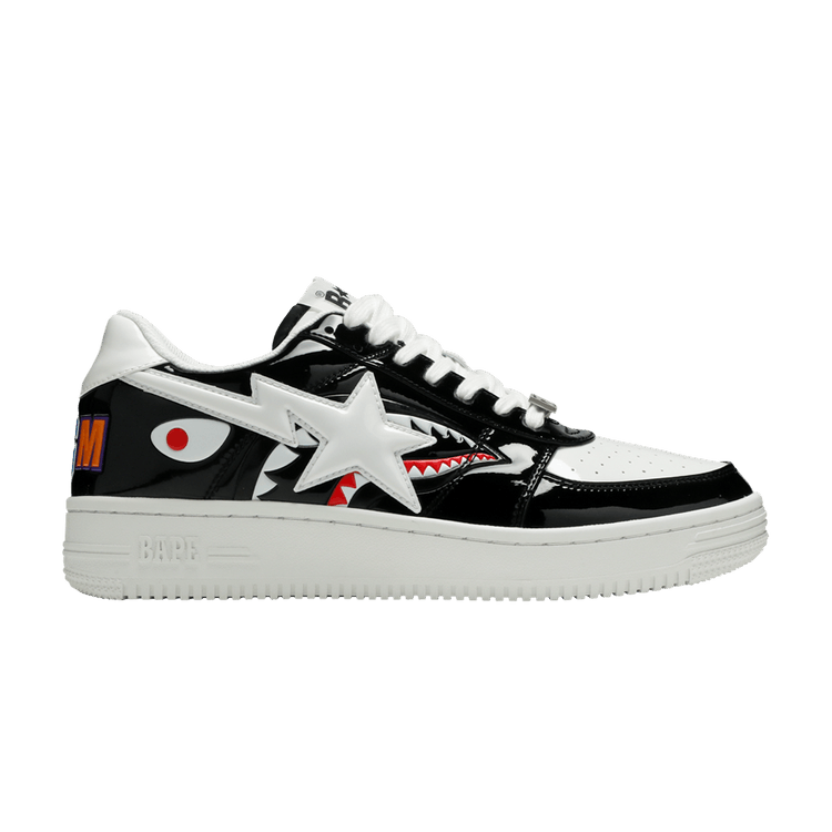 Bapesta Low M1 'Shark Face - Black' — Black