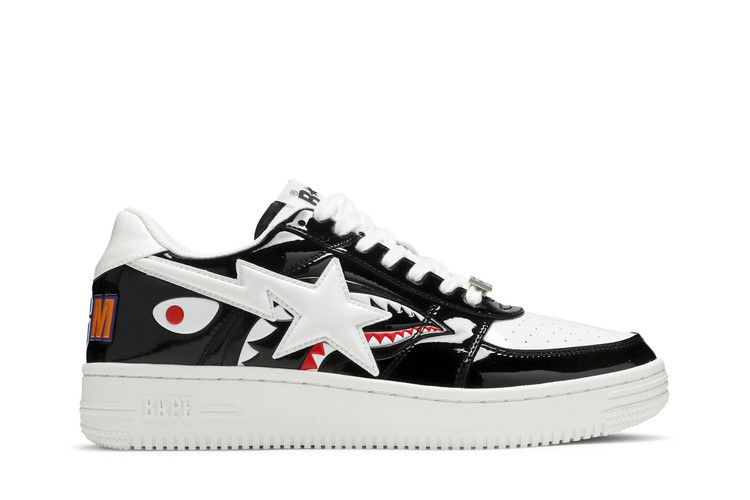 Bapesta Low M1 'Shark Face - Black' — Black