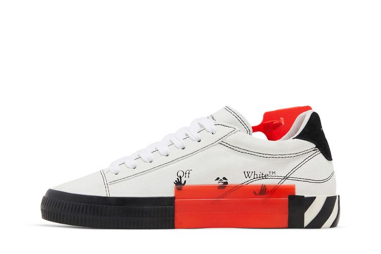 Off-White Wmns Arrow Vulcanized Low 'White Black' — White/Black