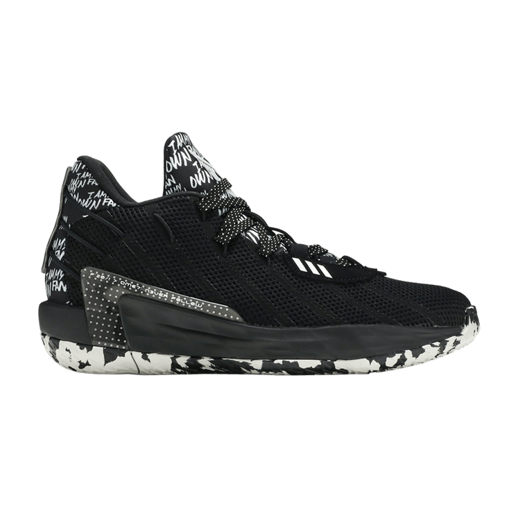Adidas Dame 7 'I Am My Own Fan - Core Black' — Core Black/Silver Metallic/Core Black