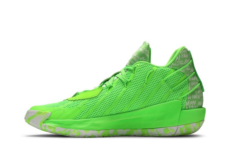 Adidas Dame 7 'I Am My Own Fan - Solar Green' — Solar Green/Cloud White/Solar Green