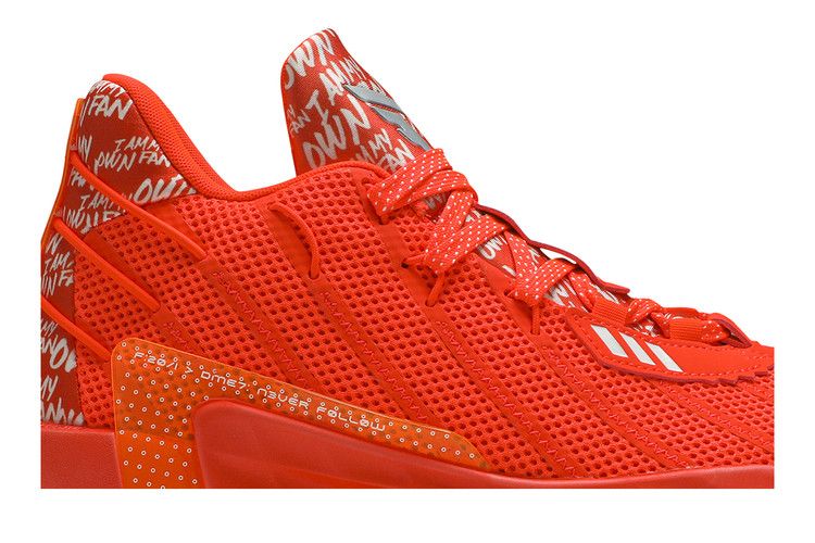 Adidas Dame 7 'I Am My Own Fan - Solar Red' — Solar Red/Cloud White/Solar Red