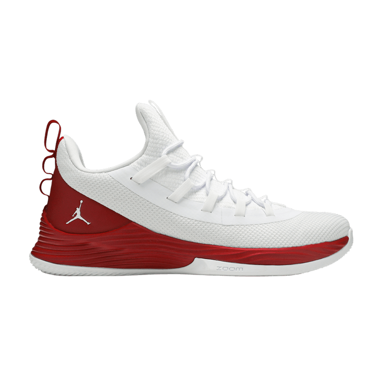 Air Jordan Ultra.Fly 2 Low 'White Gym Red' — White/White/Gym Red
