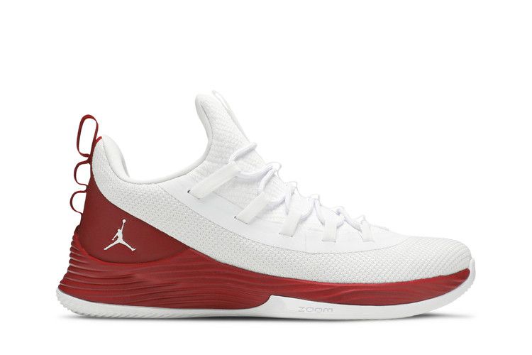 Air Jordan Ultra.Fly 2 Low 'White Gym Red' — White/White/Gym Red