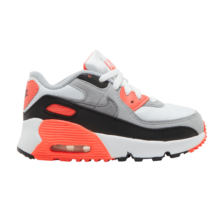 Nike Air Max 90 TD 'Infrared' 2020 — White/Black/Cool Grey/Radiant Red