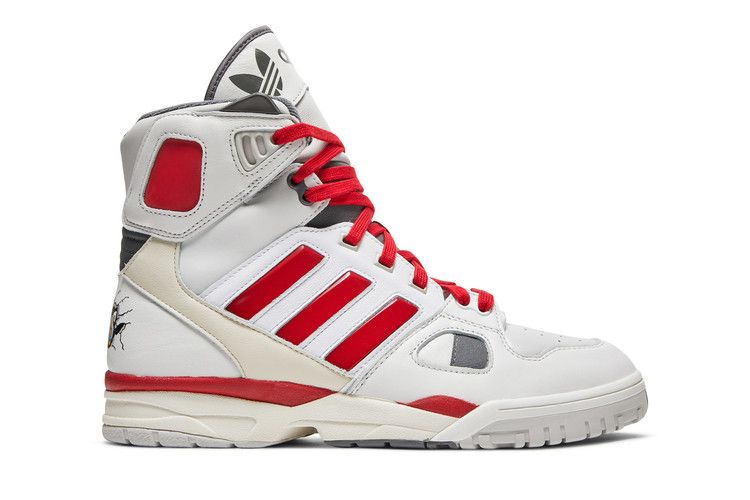 Kid Cudi x adidas Torsion Artillery High 'Wyld Stallyns' — Crystal White/Scarlet/Off-White